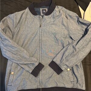 GAP Men's Light Blue Bomber Jacket